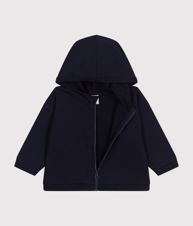 Sweatshirt &agrave; capuche en molleton b&eacute;b&eacute; bleu