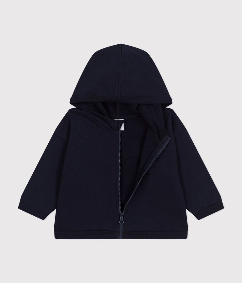 Sweatshirt &agrave; capuche en molleton b&eacute;b&eacute; bleu SMOKING