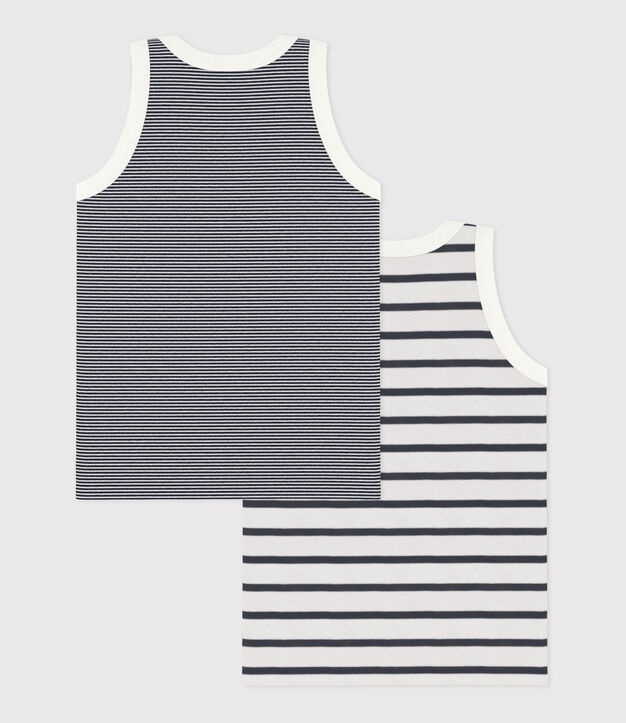 Lot de 2 d&eacute;bardeurs ray&eacute;s petit gar&ccedil;on multicouleur