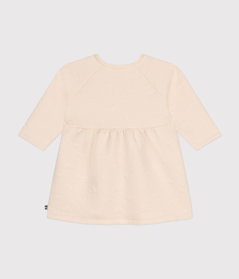 Robe manches longues en tubique matelass&eacute; b&eacute;b&eacute; &eacute;cru AVALANCHE