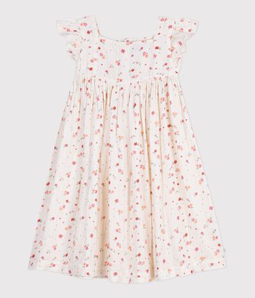 Robe sans manches enfant en coton imprimé