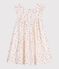 Robe sans manches enfant en coton imprim&eacute; blanc/multicouleur