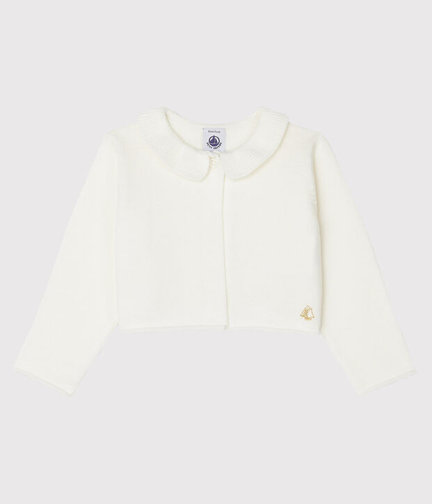 Bolero b&eacute;b&eacute; fille blanc