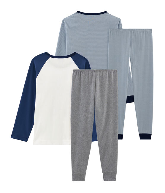 Duo de pyjamas petit garçon en côte variante 1