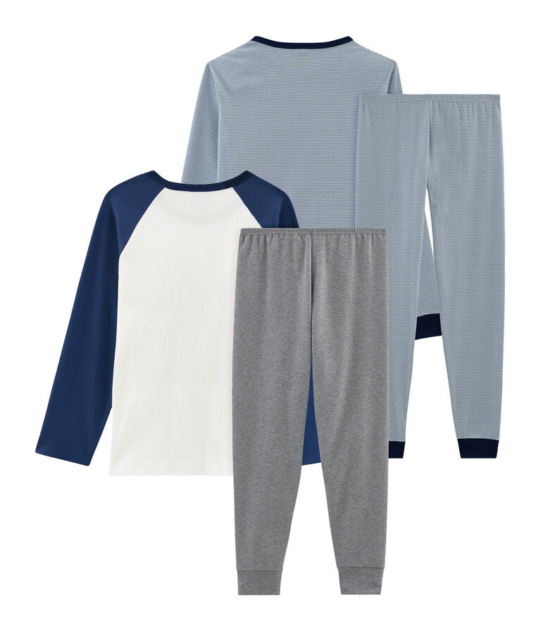 Duo de pyjamas petit gar&ccedil;on en c&ocirc;te variante 1