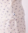 Pyjama short enfant en coton ajouré imprimé fleurs blanc MARSHMALLOW/blanc MULTICO