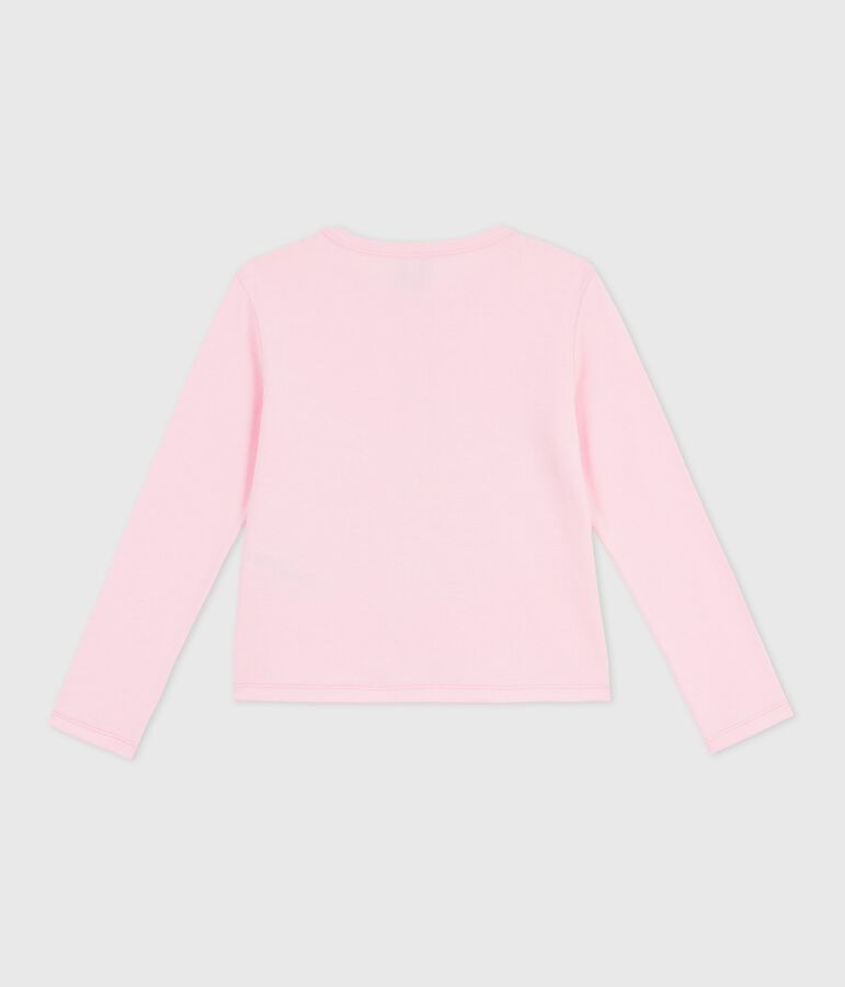 Cardigan enfant en coton uni rose MARQUISE