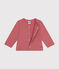 Cardigan en molleton bébé rose ROSEWOOD