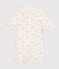 Combisac en coton bébé blanc MARSHMALLOW/gris GRIS