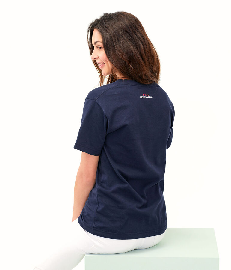 Tee shirt unisexe bleu