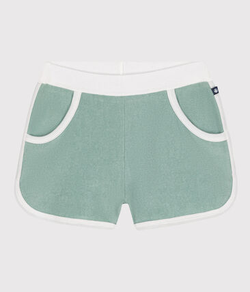 Short enfant en coton éponge uni