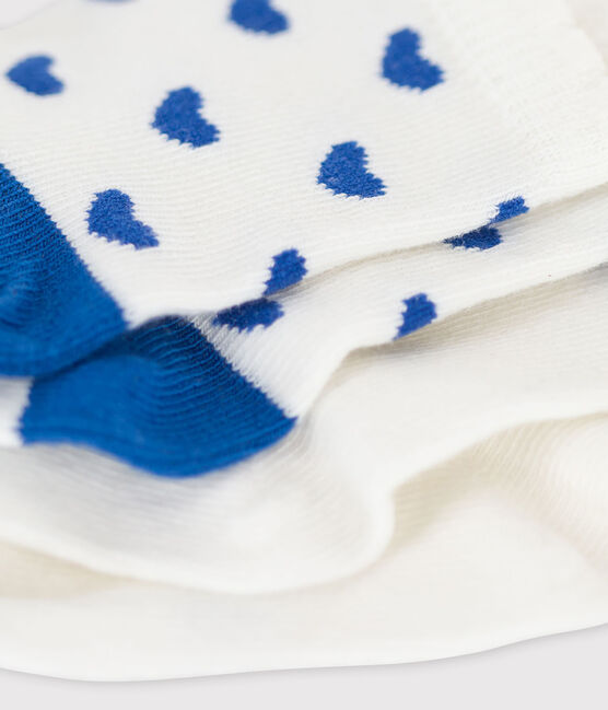 Lot de 2 paires chaussettes bébé cœurs variante 2