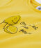 T-shirt manches courtes en coton enfant fille jaune ORGE