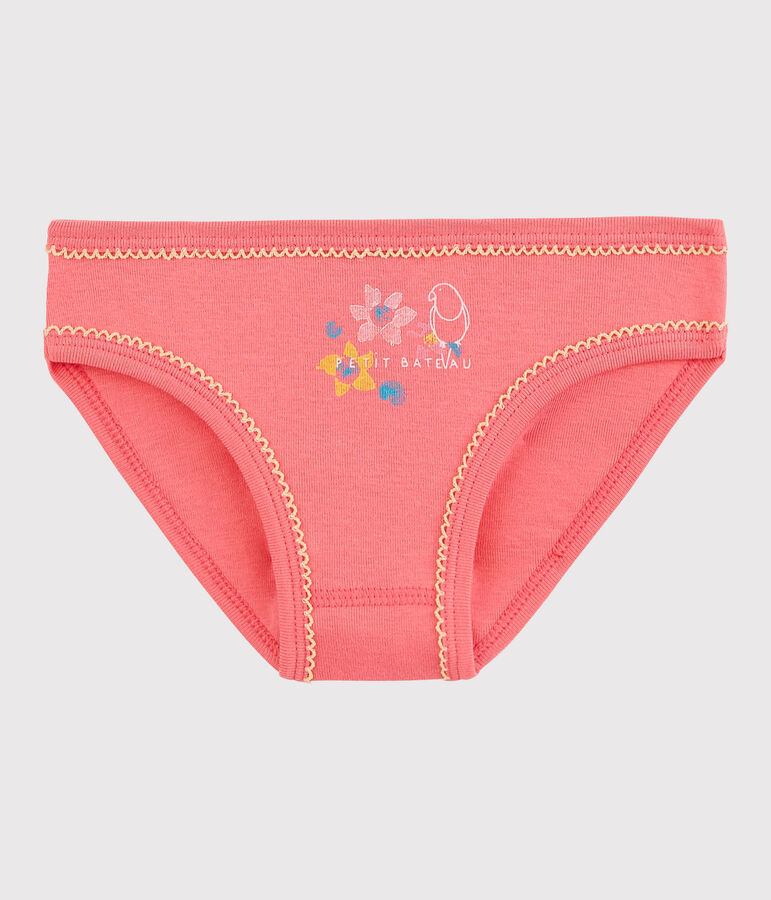 Culotte petite fille en coton rose CUPCAKE