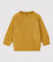 Sweatshirt en bouclette éponge bébé jaune ISTRE