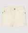 Short en denim enfant fille écru AVALANCHE
