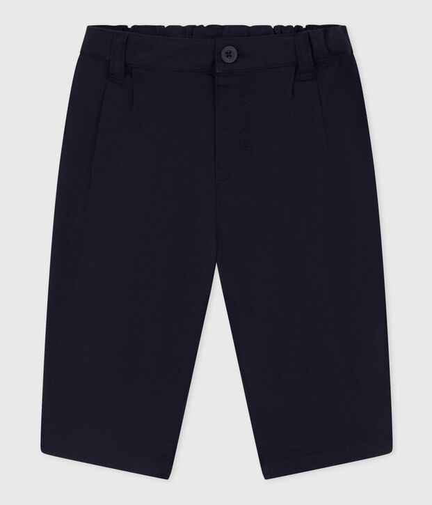 Pantalon b&eacute;b&eacute; en serge craquante bleu