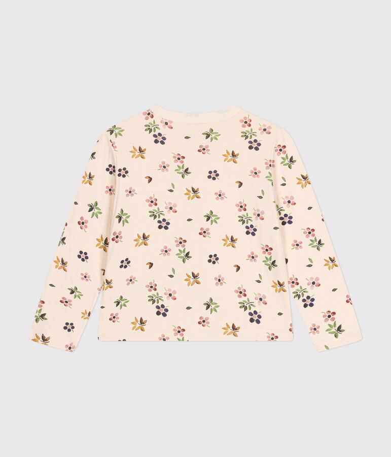 Cardigan en tubique enfant fille blanc AVALANCHE/ MULTICO