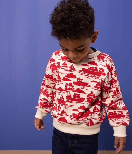 Sweatshirt en molleton imprimé enfant garçon rouge AVALANCHE/ ROUGE
