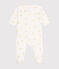 Pyjama bébé en coton blanc MARSHMALLOW/blanc MULTICO