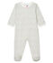 Dors bien bébé fille en côte blanc MARSHMALLOW/blanc MULTICO