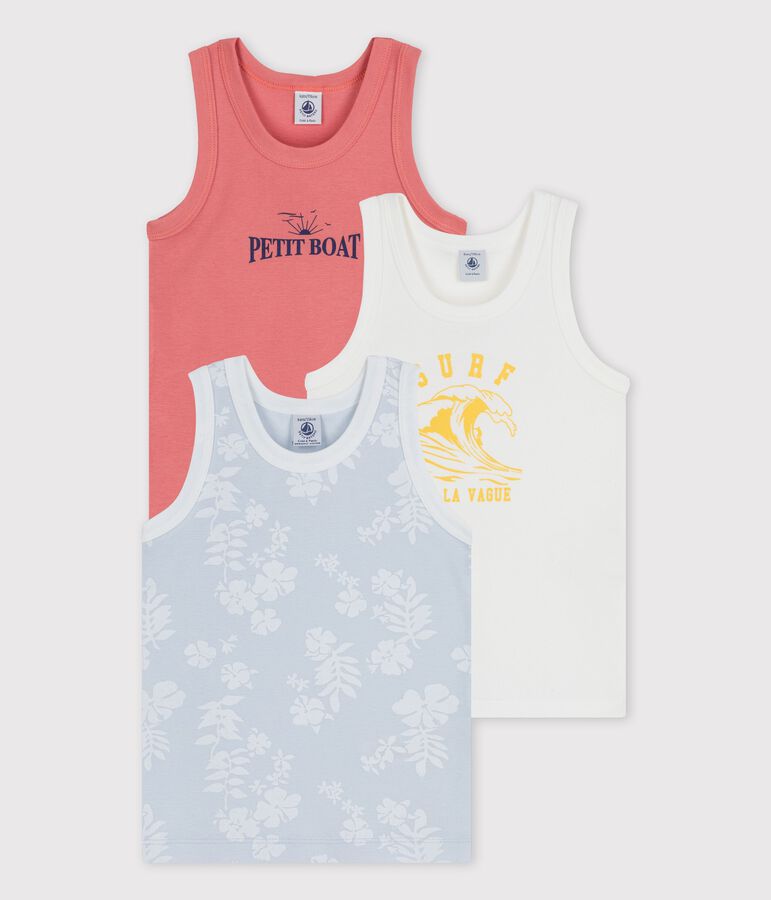 Lot de 3 d&eacute;bardeurs Hawa&iuml; petit gar&ccedil;on en coton multicouleur