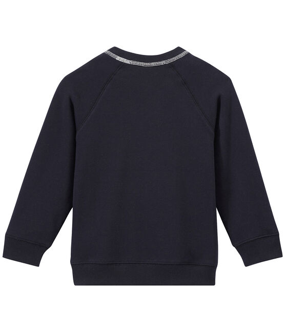 Sweat shirt garçon en molleton bleu SMOKING