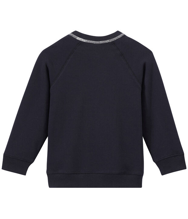 Sweat shirt gar&ccedil;on en molleton bleu