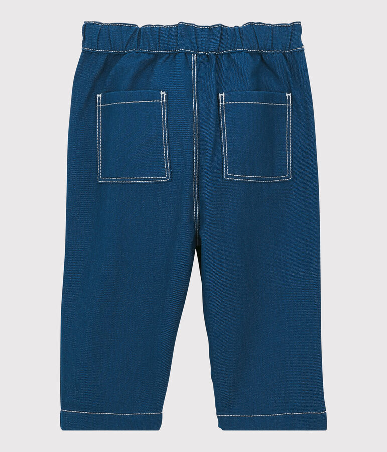 Pantalon en coton b&eacute;b&eacute;. bleu MAJOR