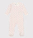 Pyjama bébé coeurs en velours
