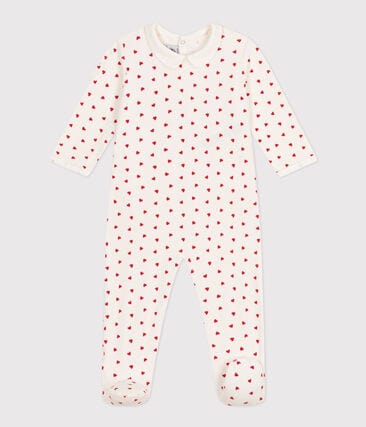Pyjama bébé coeurs en velours