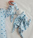 Doudou bébé en coton imprimé