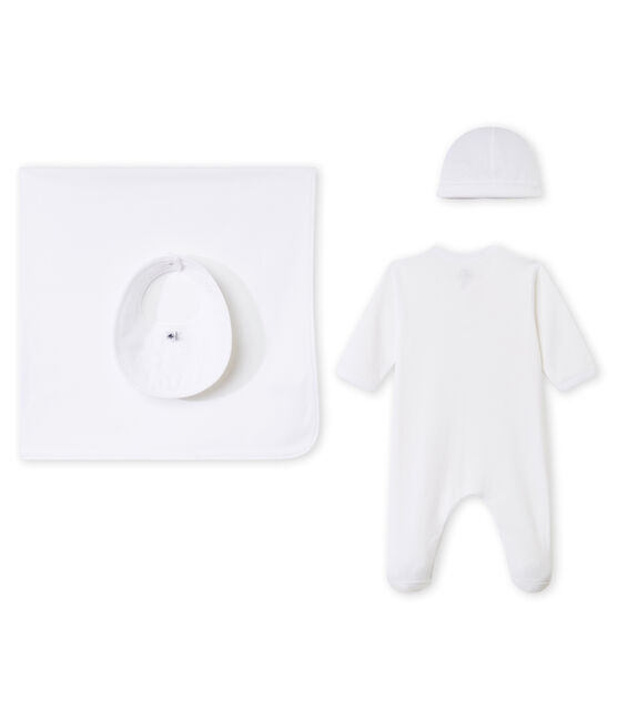 Coffret cadeau bébé mixte en côte 1x1 variante 1