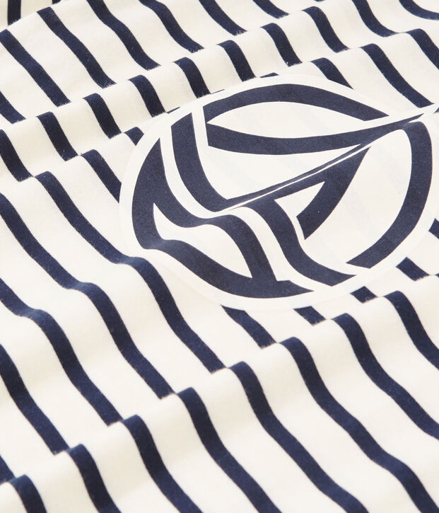 Tee shirt marini&egrave;re femme blanc/bleu