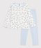 Pyjama  en velours gris/multicouleur