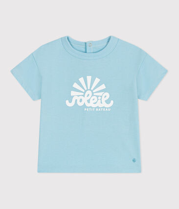 Tee-shirt bébé en coton à manches courtes uni