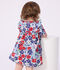 Robe b&eacute;b&eacute; en coton manches courtes et son bloomer imprim&eacute;s fleurs blanc/multicouleur