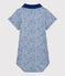 Body col polo en coton bébé garçon gris POUSSIERE/bleu SURF