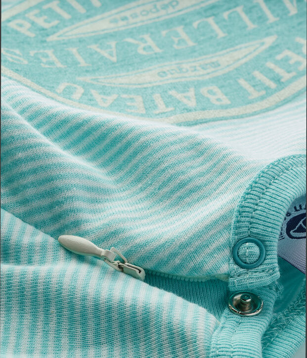 Dors bien sans pieds en c&ocirc;te bleu/blanc