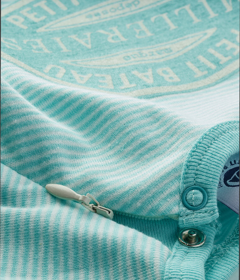 Dors bien sans pieds en c&ocirc;te vert VERGLAS/blanc MARSHMALLOW