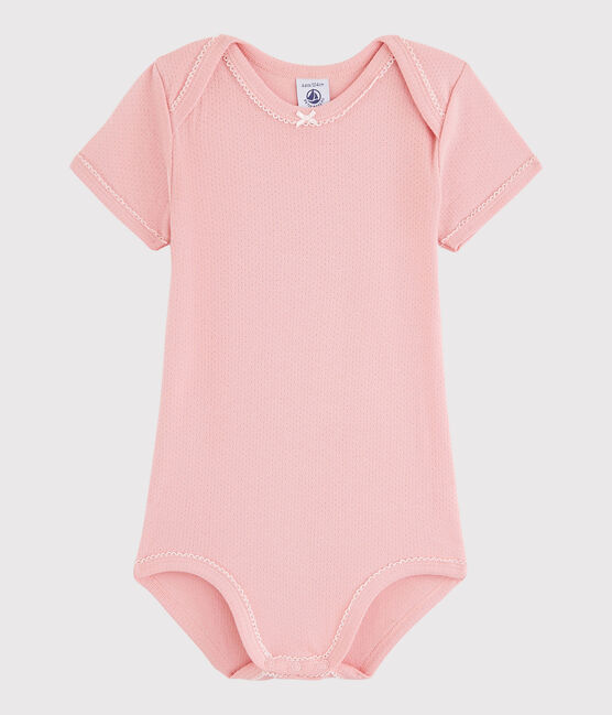 Body manches courtes bébé fille rose CHARME