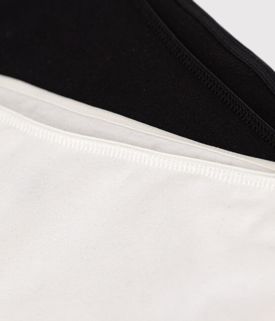 Lot de 2 shorties unis en coton et élasthanne femme variante 1