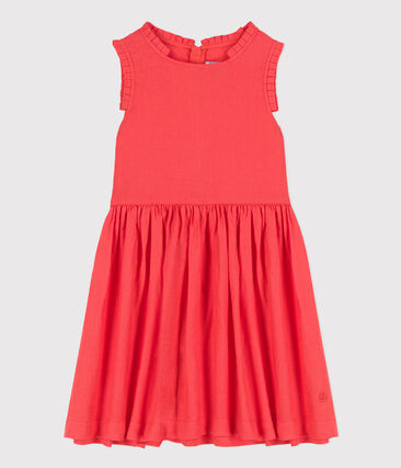 Robe sans manches en lin enfant fille