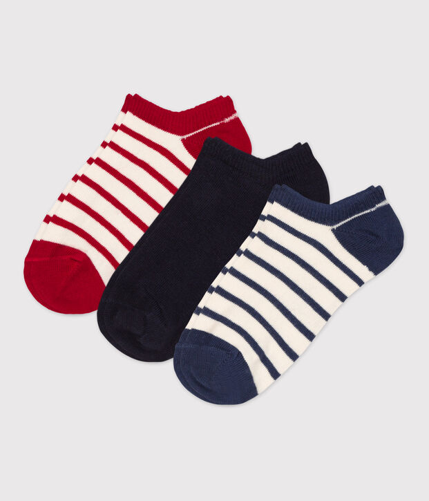 Lot de 3 paires de chaussettes enfant gar&ccedil;on-fille multicouleur
