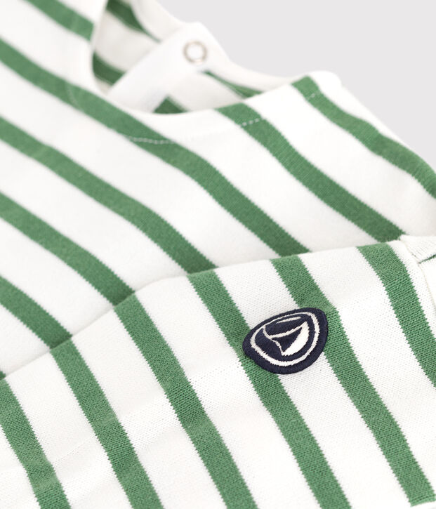 Marini&egrave;re b&eacute;b&eacute; en coton &eacute;pais vert/vert