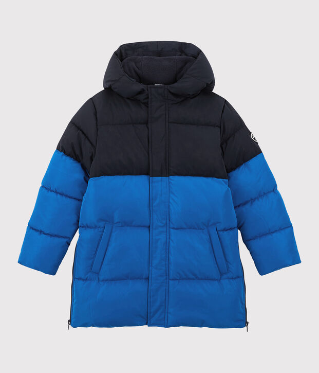 Doudoune longue enfant fille / gar&ccedil;on bleu/bleu