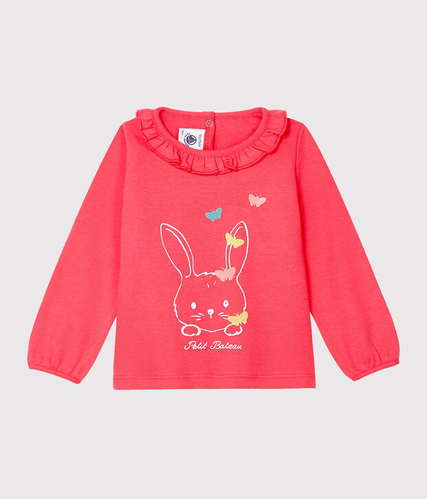 Blouse manches longues b&eacute;b&eacute; fille rose