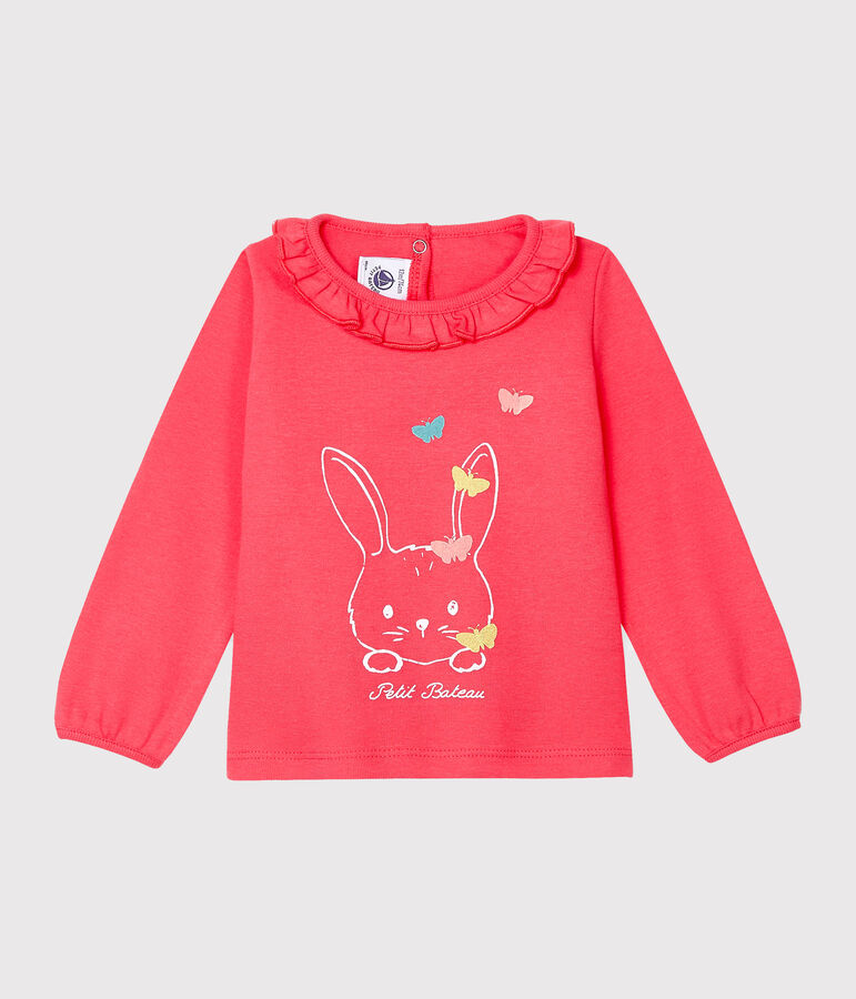 Blouse manches longues b&eacute;b&eacute; fille rose
