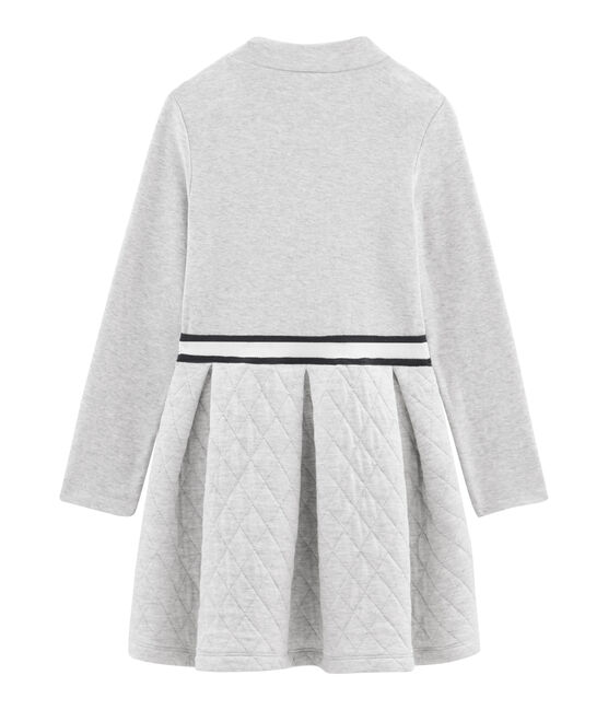 Robe col roulé enfant fille gris BELUGA CHINE