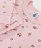 Pyjama enfant en coton jambes très ajustées imprimé fleurs rose JOLI/blanc MULTICO